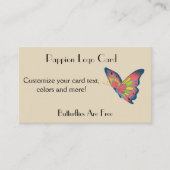 Papillon Logo Carte de visite Pappion (Devant)