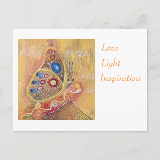 Papillon Love Light et carte postale d'inspiration (Devant)
