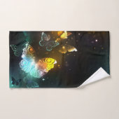 Papillon lumineux et papillons de nuit (Serviette à main)