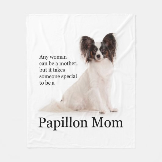 Papillon Ma Fleece Blanket (Voorkant)