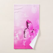Papillon magenta (Serviette à main)