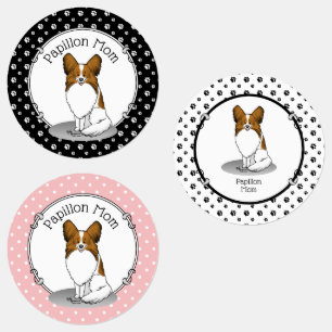 Papillon mam Pap mam (wit en sable) Labels