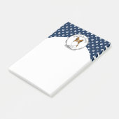 Papillon mam Pap mam (wit en sable) Post-it® Notes (Schuin)