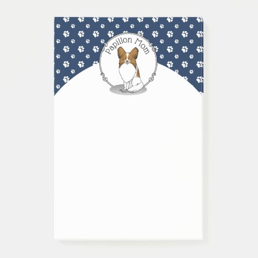 Papillon mam Pap mam (wit en sable) Post-it® Notes (Voorkant)