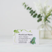 Papillon maman photo personnalisée appel carte de  (Debout devant)