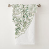 Papillon Mandala - Ensemble de serviettes de bain (En situation)