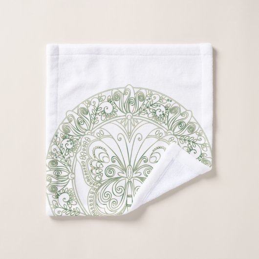 Papillon Mandala - Ensemble de serviettes de bain (Gant de toilette)