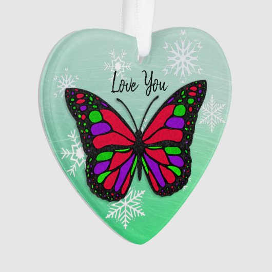 Papillon Message personnel Garde de Noël (devant)