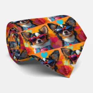 Papillon met Hartrozen Valentijnsdag Stropdas