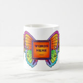 Papillon modèle & Fleur Design CAFÉ MUG (Centre)