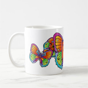 Papillon modèle & Fleur Design CAFÉ MUG
