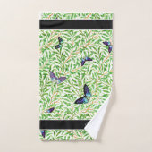 Papillon moderne élégant Monogramme bleu (Serviette à main)