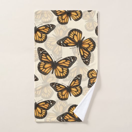 Papillon monarque (Serviette à main)