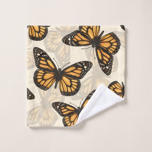 Papillon monarque (Gant de toilette)
