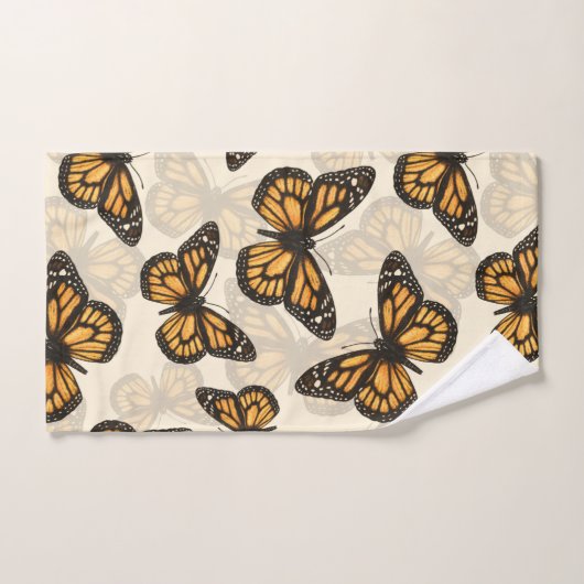 Papillon monarque (Serviette à main)