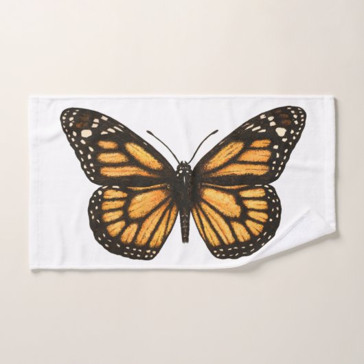 Papillon monarque (Serviette à main)