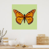 Papillon Monarque Art Mural de la Nature (Cuisine)