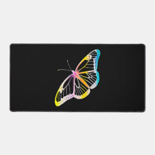 Papillon Monarque coloré dessin arc-en-ciel