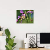 Papillon Monarque et Fleurs de Cosmos Affiche d'Ar (Bureau à domicile)