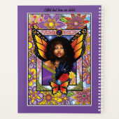 Papillon monarque Fée Purple Floral (Dos)