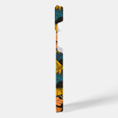 Papillon monarque sur confluents jaunes (Côté gauche)