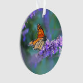 Papillon Monarque sur Fleur violette lilas (devant)