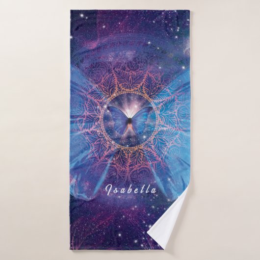 Papillon Morpho / Dessous de verre en papier de ga (Serviette de bain)