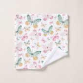 Papillon Motif Aquarelle (Gant de toilette)
