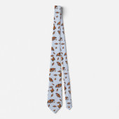 Papillon motif monarque cravate (Devant)