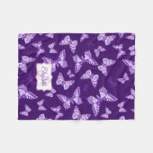 Papillon motif pourpre nommé couverture (Devant (Horizontal))