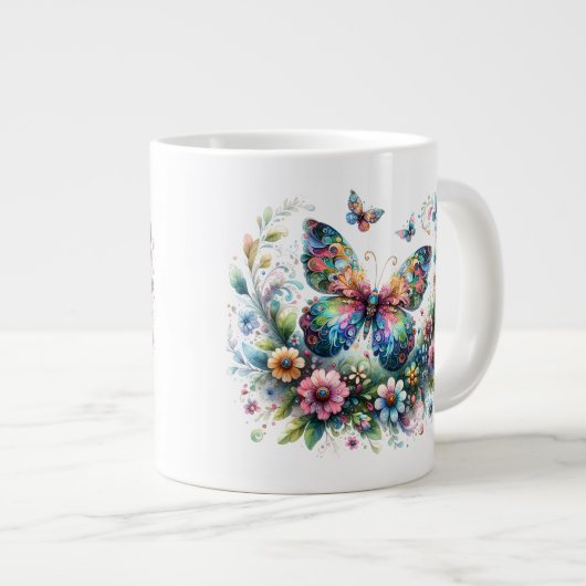 Papillon - Mug Jumbo (Devant droit)