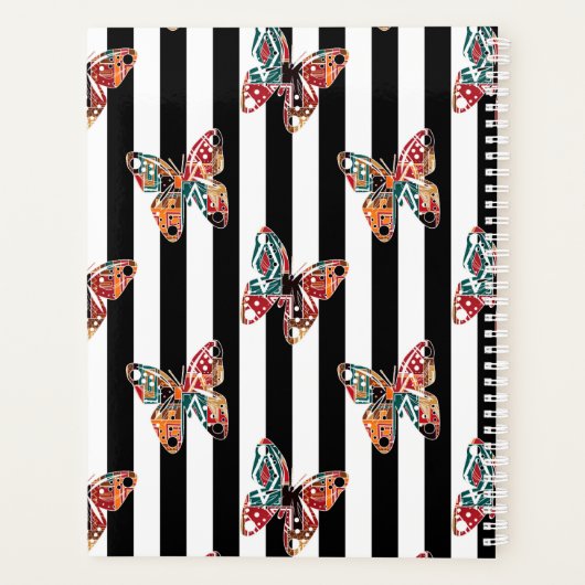 Papillon multicolore (Dos)