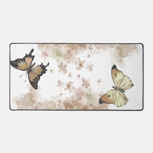 Papillon noir brun avec arrière - plan blanc (Recto)