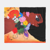 Papillon noir - Couverture en polaire (Devant (Horizontal))