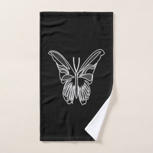 Papillon noir et blanc Luna Moth