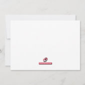 Papillon noir et blanc violet Invitations d'annive (Dos)