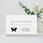 Papillon noir Rsvp (Debout devant)