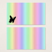 Papillon noir sur arc-en-ciel (Devant & derrière)