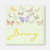 Papillon & nom Magnet (Devant)