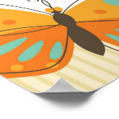 Papillon Nom personnalisé Poster de l'enfant (Coin)