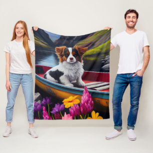 Papillon op een peddel: een landschappelijk avontu fleece deken