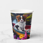 Papillon op een peddel: Een Schilderachtig avontuu Papieren Bekers (Achterkant)