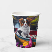 Papillon op een peddel: Een Schilderachtig avontuu Papieren Bekers (Voorkant)