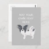 Papillon op maat briefkaart (Voorkant / Achterkant)