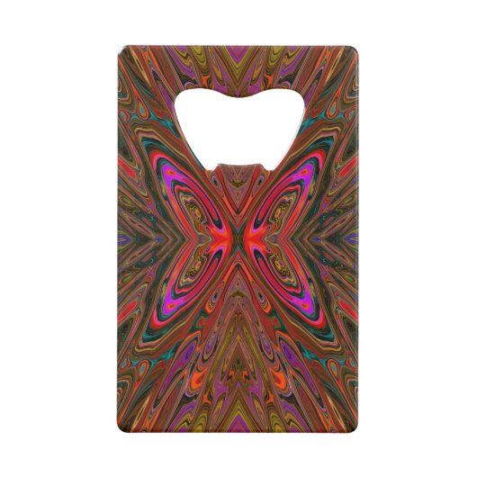 Papillon orange et magenta abstrait et psychédéliq (Devant)