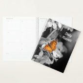 Papillon orange sur Apple Blossom Daily Planner (Devant avec enveloppe)