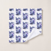 Papillon Pailleté Cosmique Motif (Gant de toilette)