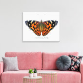 Papillon-papillon peint Aquarelle Peinture toile (Insitu(Salon))