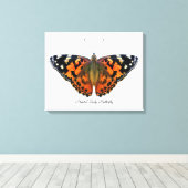 Papillon-papillon peint Aquarelle Peinture toile (Insitu (Plancher de Bois))