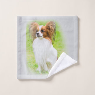 papillon, papilon, papillon-honden, papillon-honde washandje